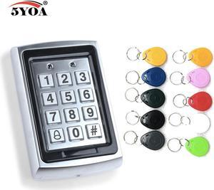 Waterproof Metal Rfid Access Control Keypad With 1000 Users+ 10 Key Fobs For RFID Door Access Control System