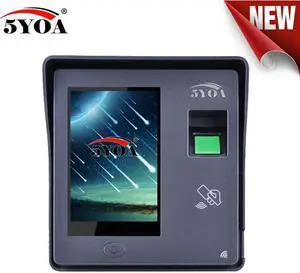 Fingerprint Access Control RFID Door Lock Garage Gate Opener System Machine Device 4" Totally touch screen