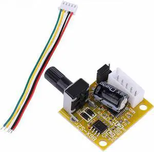 DC Brushless Motor Regulator 5-12V 1.5A 15W 0%-100% PWM Speed Controller BLDC Driver Board Three Phase No Hall Motor Governor