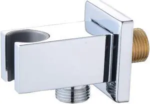 Brass Plating Square Concealed Handheld Shower Holder Rotating Wall Holder Shower Head Bracket