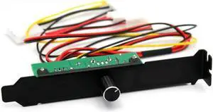 3 Channels Computer Case Fan Speed Controller PCI Bit Cooling Fan Temperature Controller, Adjustable Hand Speed Fan Hub Module