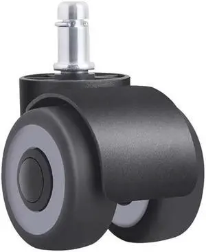 5PCS/Lot 2 Inch Floor Protecting Office Chair Casters Wheels, TPR Silent Caster, 10x22, 11x22, Furniture Wheel Casters