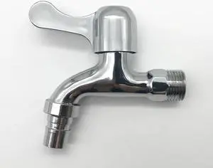 1pc Chrome finished washing machine outdoor garden faucet tap water bibcock