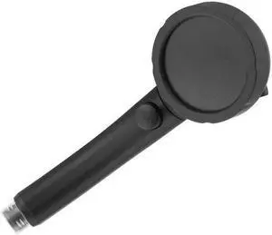 1PC 3 Modes Adjustable Shower Head Matte Black Handheld Showerhead with The Stop Button High-Pressure Saving Water Jets