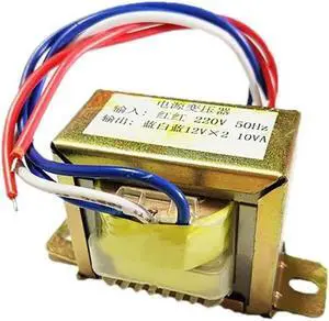 EI48 10W 220V-12V transformer input 220v 50Hz output 10VA double 12V power transformer