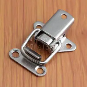 Silver Boxes Case LockTool box buckle Metal SIron buckle Locking button Wooden box Luggage buckle iron Bag Accessories