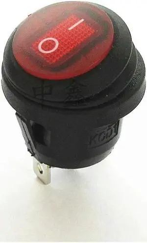 1PC KCD1 20mm Button On-Off 3Pin On-Off DPST Boat Car Rocker Switch 6A 250V/AC