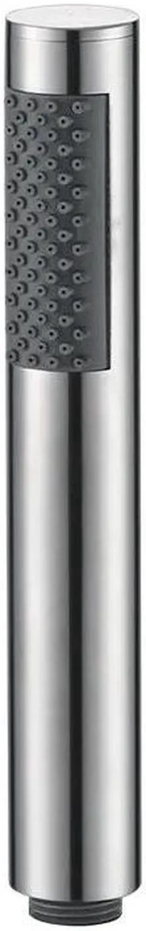 Bathroom Single Function Round Handheld Shower Head with Rub Clog-free Nozzles, Brushed Stainless Steel