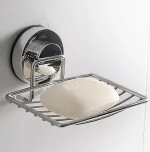 Stainless Steel Bathroom Soap Holder Shower Soap Dish Bathroom Tray Accessories box shelf wall dishes Shelves