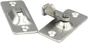 Mini Door Hasp Latch 90 Degree, Door Buckle Bolt Stainless Steel Safety Angle Locking Latch for Push/Sliding/Barn Door