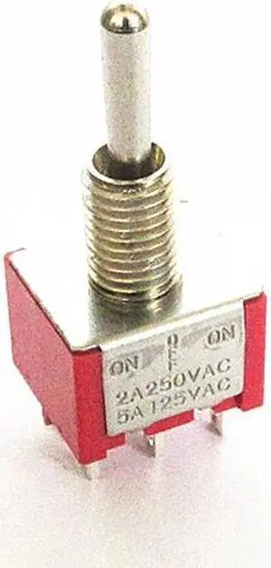 1pc Mini Pin (ON) -OFF- (ON) DPDT 3 Position Toggle Switch MTS-223 Dual Reset Power Switch AC 250 V 2A/AC 5A 125 V