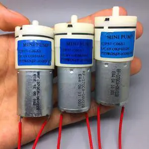 1Pc Mini 370 Air Pump Blue Label Air Pumps DC6V 80mA CJP37-C Oxygen Pump For Aquarium Fish Tank, Beauty Health Care Equipment