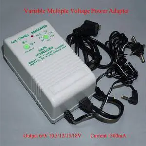 1.5A Adjustable DC Power Supply Transformer Voltage Converter Transformers Output Voltage 6V/9V/10.5V/12V/15V/18V Transformer