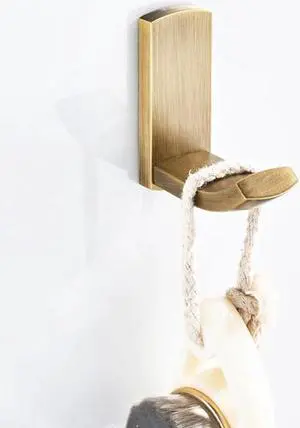 Antique Brushed Clothes Hook Coat Hooks Wall Mounted Single Hook Hanger for Coats, Hats, Robes, Towels Kitchen Bathroom, Copper