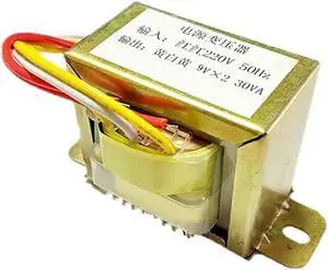 EI57 30W 220V-9V transformer input 220v 50Hz output 30VA double 9v power transformers