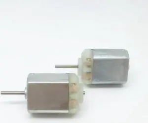 130 Insert Type Carbon Brush Motor DC 12 Volts for Car Rearview Mirror Adjustment, Positive/ Reverse Shaft Micro Motor