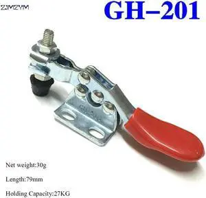 Holding Capacity 27kg Quick Release Toggle Clamp GH-201 Horizontal Hand Tool For Fixing Workpiece