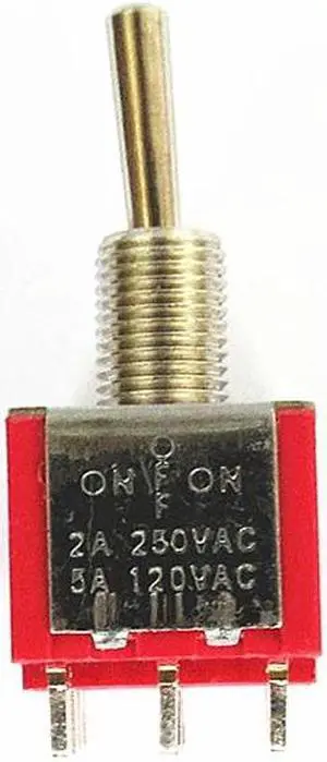 1pc MTS-403 4PDT Rocker Toggle Switch ON-OFF-ON 12 pins Power Button 3 positions 2A/250VAC 5A 125VAC