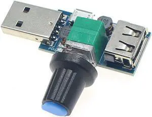 DC5V USB Fan Governor Speed Controller Mini Air Volume Mute USB Speed Controller Fan Governor Use For Power bank, Computer USB