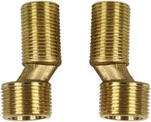 2pcs Copper Bathtub Wall-Mounted Faucet Extension Pipe Fittings Eccentric Variable Ddiameter Curved Feet Bent Feet Accessories