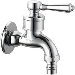 1pc Basin Faucets Elegant Bathroom Faucet  Cold Water Basin Tap Chrome Finish Brass Toilet Sink Water Crane