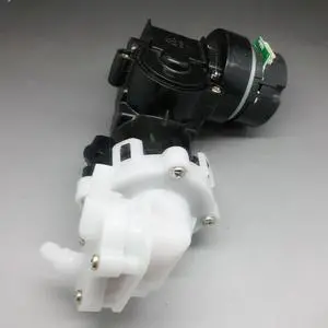 Brushless High Pressure Self-priming Pump 6V-12V Electric Piston Pressure Micro Water Pump with 8-wire Cable Head: 8 Meters