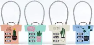 3 Digits Combination Password Padlock Handbag/ Cloth Suitcase Luggage Lock Mini Drawer Desk Lock Anti-Theft Security Padlock