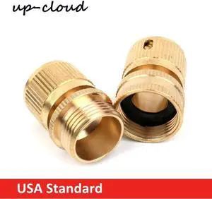 1pc brass American Standard garden water gun connector washing machine quick connector male/female 3/4" 16mm hose/pipe adapter