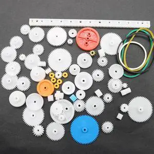 63 Kinds Hand DIY Toy Plastic Gear Kit Pulley Belt Shaft Robot Motor Bevel Set Worm Hobbies Slot Car Parts Accessories