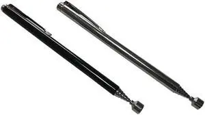 65cm Durable Telescoping Magnetic Grabber Stainless Steel Extendable Magnetic Pickup Tool, 1.5LBS Magnet Stick with Pocket Clip