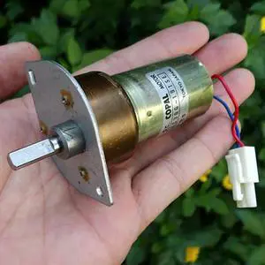 Large Torque DC12V-24V Gear Motor  Good Gear Accuracy DC24V 65MA 230RPM Geared Motor for Copier/Printer DIY Accessories