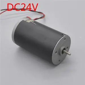 DC12-24V 1500-3000RPM 55W Micro Motor Permanent Magnet Replaceable Carbon Brush Ball Bearing Mute Steel Tube Electric Machinery