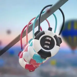 3 Dial Digital Password Combination Padlock Luggage Handbag Metal Password Lock Mini Anti-theft Universal Lock Diary Protection