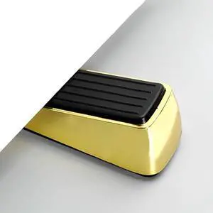 1Pc Anti-collision Door Stops Zinc Alloy Rubber Base Non-slip Safety Door Stopper Household Bathroom Door Hidden Holder Doorstop