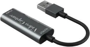 Portable USB 2.0 Audio Video Capture Card HDMI-compatible to USB 2.0 1080P Mini Capture Card For Live Broadcasts Video Recording