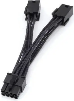 6 Pin to 8 Pin PCIe Express Power Adapter Cable GPU Video Graphics Card Power Cable, 5.5 Inches/14CM (5pcs)