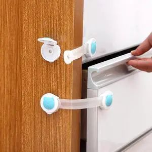 1pc Children Lock Protection Safety Doors Locks Cabinet Cupboard Toilet Safety Locks Plastic protection safety lock