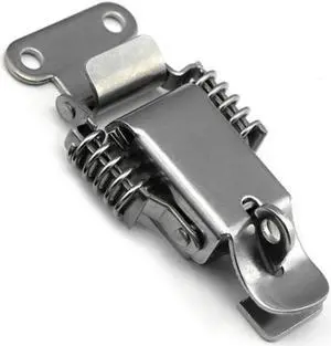 304 stainless steel double spring buckle ,Wooden box Toolbox ,Heavy duty lock,with lock hole,Electromechanical box Accessories