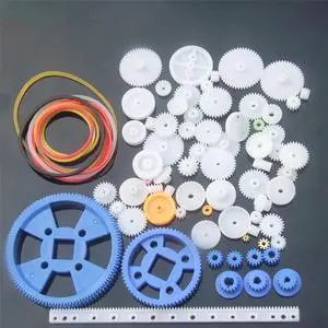 80pcs/set DIY Toy Parts Gear Kit Gears, Belt, Bushings, Copper Teeth, Pulley, Single Gear Parts Robot Motor Gearbox Accessories