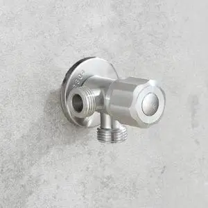 304 Stainless Steel Angle Valve G1 / 2 * 1/2 Water Heater Toilet Inlet Water Stop Valve Faucet Angle Valve