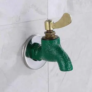 Lowest price cast iron washing machine faucet with single handle garden bibcock for single cold water tap