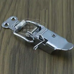 hot sale 1pcs Hardware Hasps Semi-automatic Industrial Lock Semi-automatic lock Insurance lock Catch Hasp Buckle for Box