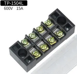 TB1504 terminal block connector high current 4P 600V 15A 4 position universal combined fixed parallel wiring board
