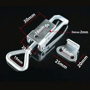 hot sale Galvanized iron Adjustable Box buckle, Horizontal fixture,fast Door bolt clamp,Fast-type clamp