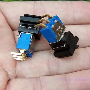 1PC Two- gear Three-legged micro Switches gold-plated contacts miniature boat shape ON-OFF Pull switch
