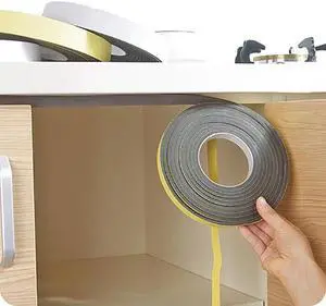 5M Length*1.5CM Width Self-adhesive Sealing Strips Tape Window Door Cabinet Gap Windproof EVA Protective Sealed Strip