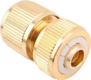 1pc Aluminum Alloy 1/2" Quick Connector For 16mm Hose Garden Irrigation Watering Quick Couplin Water Gun Faucet Adapter