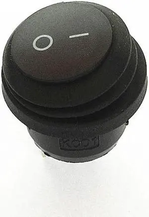 1PC 22MM Latching Rocker Switch Power circular Switch ON-OFF 2 Pins With Light 6A 250V AC KCD1
