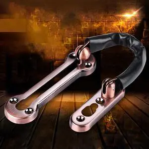 Chain Bolt Anti-theft Clasp Sliding Door Lock Safety Chain Hotel Office Security Gate Cabinet Latches Decorative Hardware