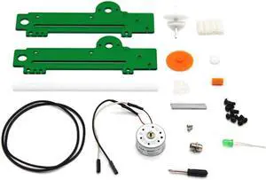 1PC Rack Pull Generator with Light Kinetic Electric Energy Conversion Motor Rack Gear DIY Assembly Model Kit Science Educational